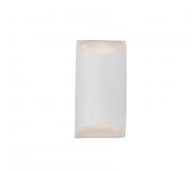 Justice Design Group CER-5750-WHT-LED1-1000 - Small ADA LED Tapered Cylinder Wall Sconce