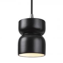 Justice Design Group CER-6500-CRB-CROM-BKCD - Short Hourglass Pendant