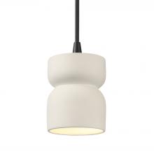 Justice Design Group CER-6500-MAT-MBLK-BKCD - Short Hourglass Pendant