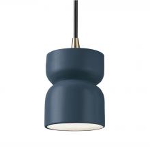 Justice Design Group CER-6500-MID-ABRS-BKCD - Short Hourglass Pendant