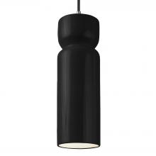 Justice Design Group CER-6510-BLK-CROM-BKCD - Tall Hourglass Pendant