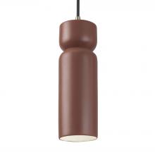 Justice Design Group CER-6510-CLAY-ABRS-BKCD - Tall Hourglass Pendant