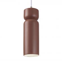 Justice Design Group CER-6510-CLAY-ABRS-WTCD - Tall Hourglass Pendant