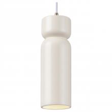 Justice Design Group CER-6510-MAT-ABRS-WTCD-LED1-700 - Tall Hourglass LED Pendant