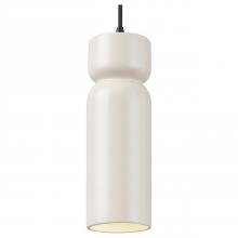 Justice Design Group CER-6510-MAT-MBLK-BKCD-LED1-700 - Tall Hourglass LED Pendant