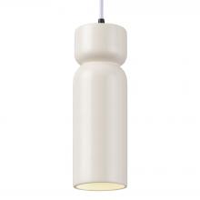 Justice Design Group CER-6510-MAT-MBLK-WTCD - Tall Hourglass Pendant