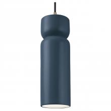 Justice Design Group CER-6510-MID-ABRS-BKCD-LED1-700 - Tall Hourglass LED Pendant