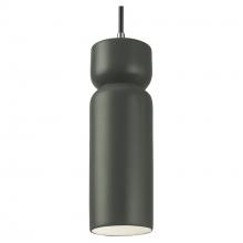 Justice Design Group CER-6510-PWGN-NCKL-BKCD-LED1-700 - Tall Hourglass LED Pendant