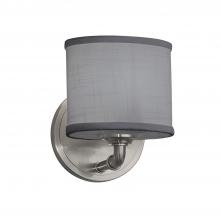 Justice Design Group FAB-8467-30-GRAY-NCKL - Bronx ADA 1-Light Wall Sconce