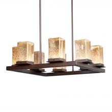 Justice Design Group FSN-7519W-MROR-DBRZ - Laguna 8-Light LED Outdoor Chandelier