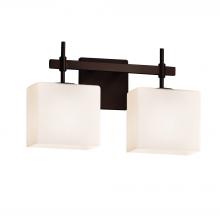 Justice Design Group FSN-8412-55-OPAL-DBRZ - Union 2-Light Bath Bar