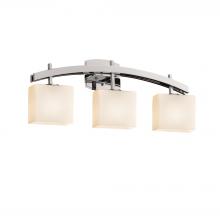 Justice Design Group FSN-8593-55-OPAL-CROM - Archway 3-Light Bath Bar