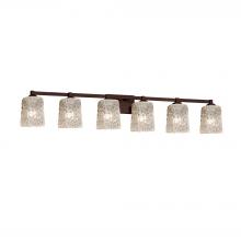 Justice Design Group GLA-8436-26-CLRT-DBRZ - Regency 6-Light Bath Bar