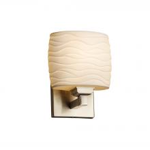 Justice Design Group POR-8437-30-WAVE-NCKL - Regency ADA 1-Light Wall Sconce