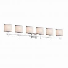 Justice Design Group FAB-8416-30-WHTE-CROM - Union 6-Light Bath Bar