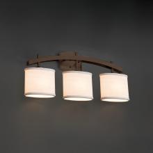 Justice Design Group FAB-8593-30-CREM-DBRZ - Archway 3-Light Bath Bar