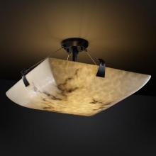 Justice Design Group FAL-9634-25-MBLK-LED-6000 - 36" Semi-Flush Bowl w/ Tapered Clips