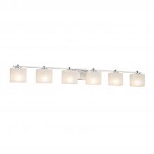 Justice Design Group FSN-8446-55-WEVE-CROM - Era 6-Light Bath Bar