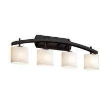 Justice Design Group FSN-8594-10-WEVE-MBLK - Archway 4-Light Bath Bar