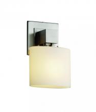 Justice Design Group FSN-8707-30-OPAL-DBRZ - Aero ADA 1-Light Wall Sconce (No Arms)