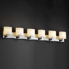 Justice Design Group FSN-8926-30-OPAL-CROM - Modular 6-Light Bath Bar