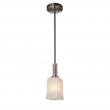 Justice Design Group GLA-8445-26-WHTW-NCKL - Era 1-Light Mini-Pendant