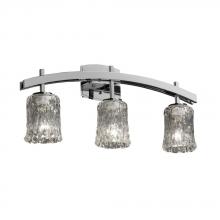 Justice Design Group GLA-8593-26-CLRT-CROM - Archway 3-Light Bath Bar