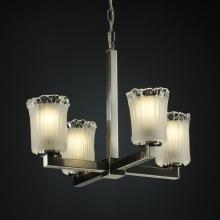 Justice Design Group GLA-8829-26-CLRT-NCKL - Modular 4-Light Chandelier