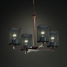 Justice Design Group MSH-8420-15-DBRZ - Tetra 5-Light Chandelier