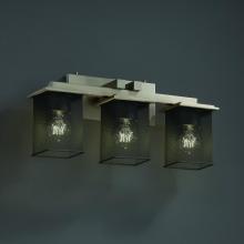 Justice Design Group MSH-8673-15-NCKL - Montana 3-Light Bath Bar