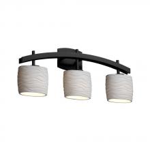 Justice Design Group POR-8593-10-BANL-NCKL - Archway 3-Light Bath Bar