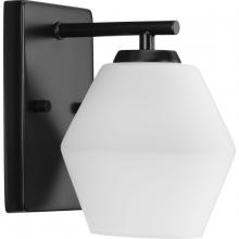 Progress P300430-31M - Copeland Collection One-Light Matte Black Mid-Century Modern Vanity Light