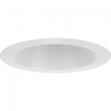 Progress P806002-028 - 6" Satin White Recessed Splay Baffle Trim for 6" Housing (P806N series)