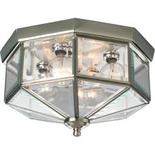 Progress P5789-09 - Four-Light Beveled Glass 11-1/8" Close-to-Ceiling