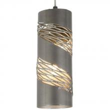 Varaluz 240M01SSL - Flow 1-Lt Small Cylinder Mini Pendant - Steel