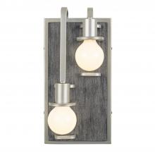 Varaluz 268W02LSOG - Lofty 2-Lt Left Sconce - Silverado/Gray Wood