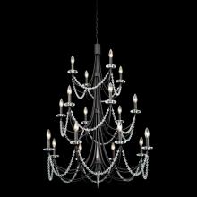 Varaluz 350C18CB - Brentwood 18-Lt 3-Tier Chandelier - Carbon Black