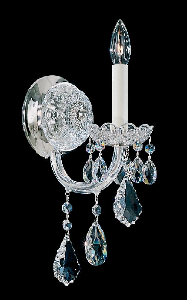 Olde World 1 Light 120V Wall Sconce in Aurelia with Radiance Crystal