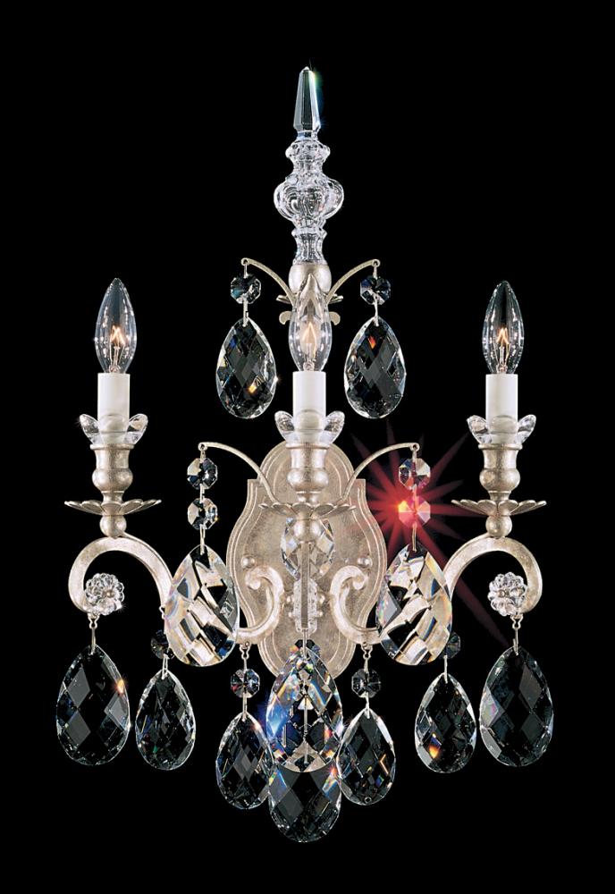 Renaissance 3 Light 120V Wall Sconce in Heirloom Gold with Crystals from Swarovski®