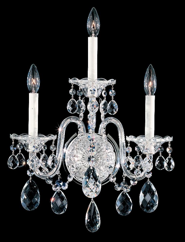 Sterling 3 Light 120V Wall Sconce in Aurelia with Clear Radiance Crystal