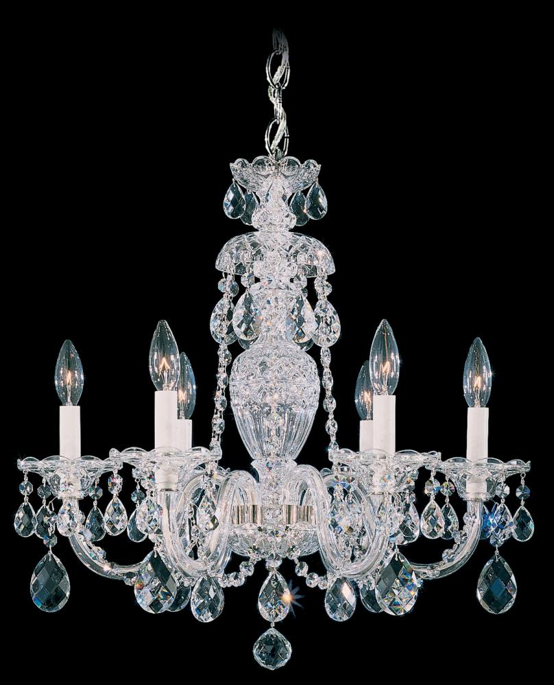 Sterling 6 Light 120V Chandelier in Aurelia with Clear Radiance Crystal