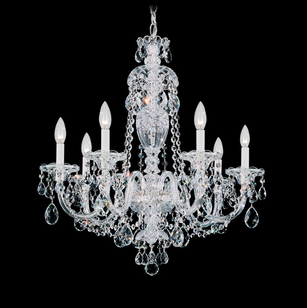 Sterling 7 Light 120V Chandelier in Aurelia with Clear Radiance Crystal