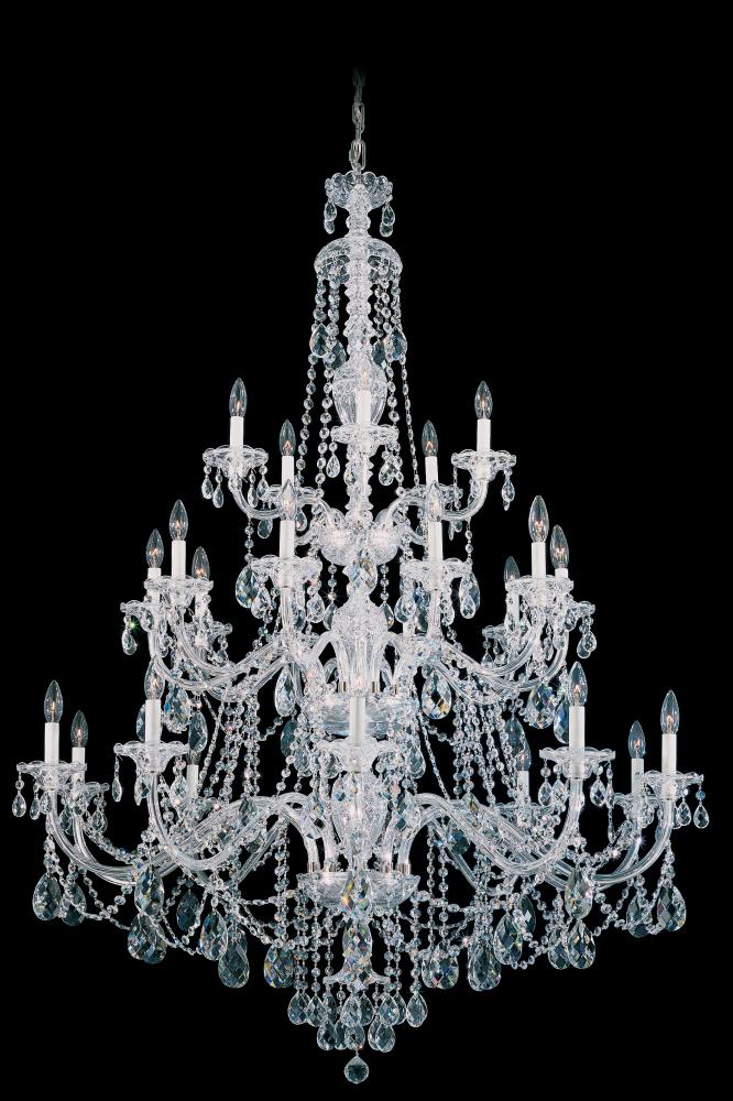 Sterling 25 Light 120V Chandelier in Aurelia with Clear Radiance Crystal