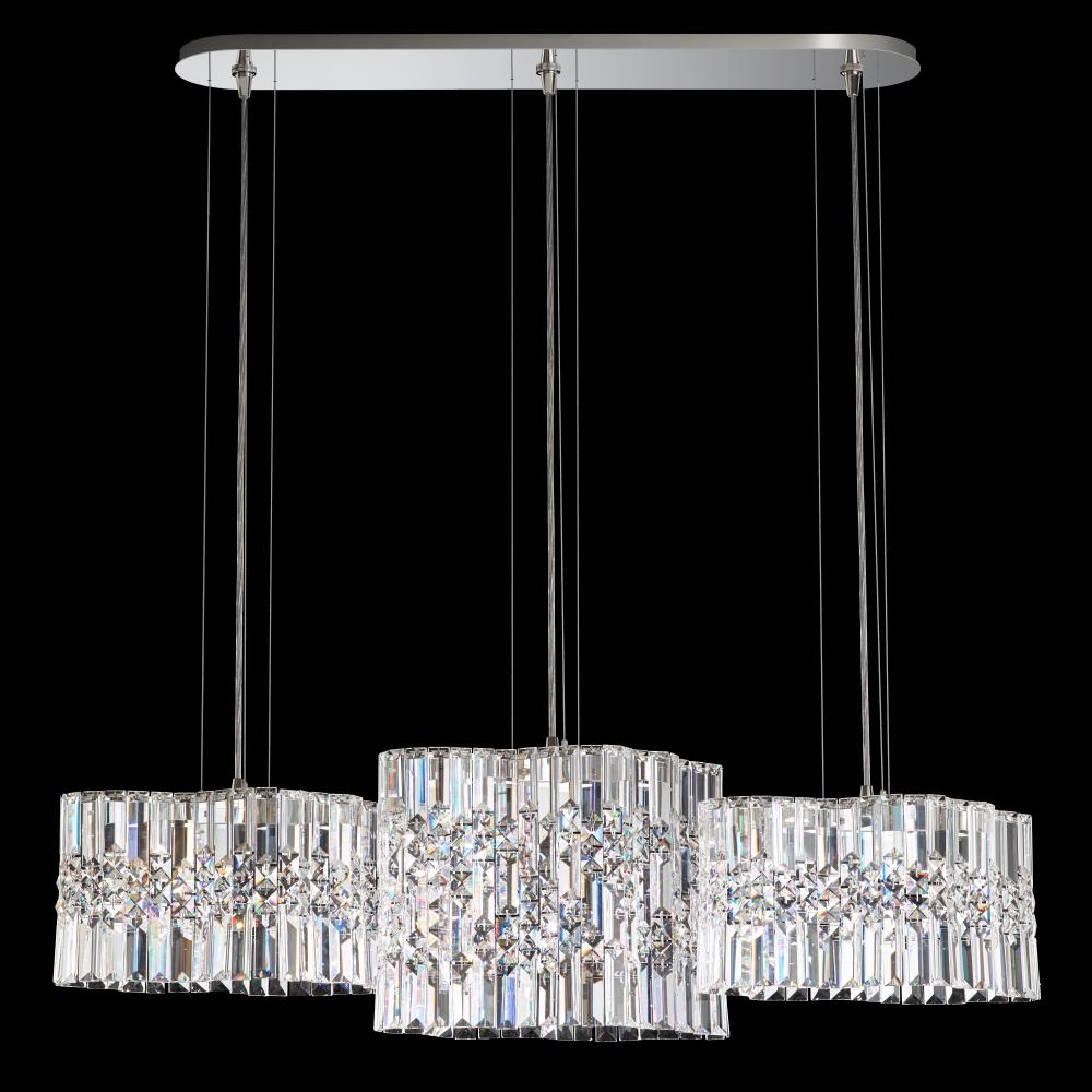 Selene 39IN LED 120V Pendant in Stainless Steel with Optic Crystal