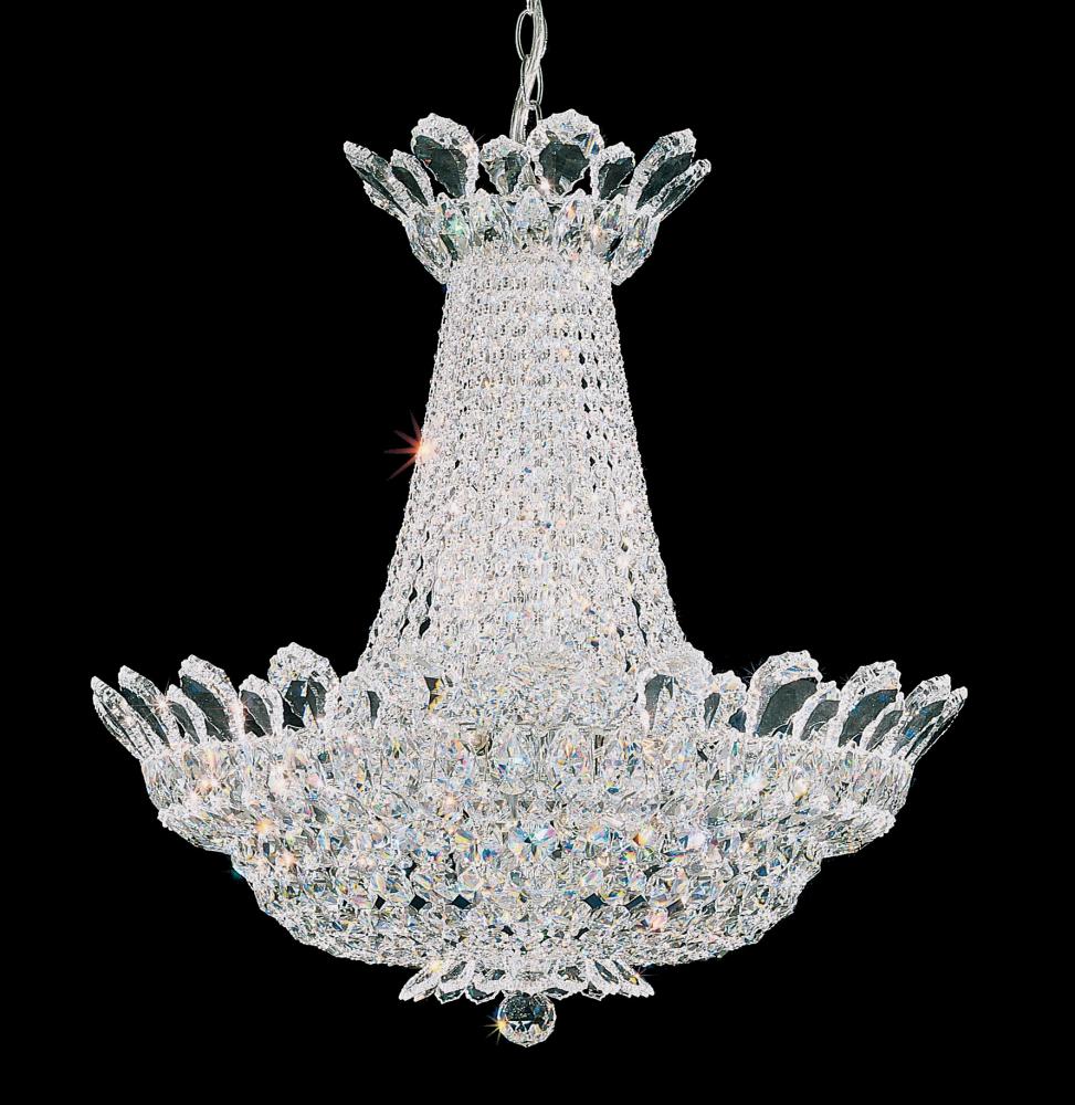 Trilliane 24 Light 120V Pendant in Polished Stainless Steel with Radiance Crystal