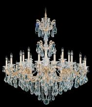 Schonbek 1870 5013-27S - La Scala 24 Light 120V Chandelier in Parchment Gold with Clear Crystals from Swarovski