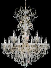 Schonbek 1870 3660-26S - New Orleans 18 Light 120V Chandelier in French Gold with Clear Crystals from Swarovski