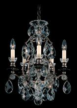 Schonbek 1870 3769-51 - Renaissance 5 Light 120V Chandelier in Black with Heritage Handcut Crystal