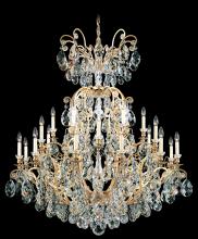 Schonbek 1870 3774-48 - Renaissance 25 Light 120V Chandelier in Antique Silver with Heritage Handcut Crystal