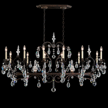 Schonbek 1870 3796N-51H - Renaissance 14 Light 120V Chandelier in Black with Heritage Handcut Crystal